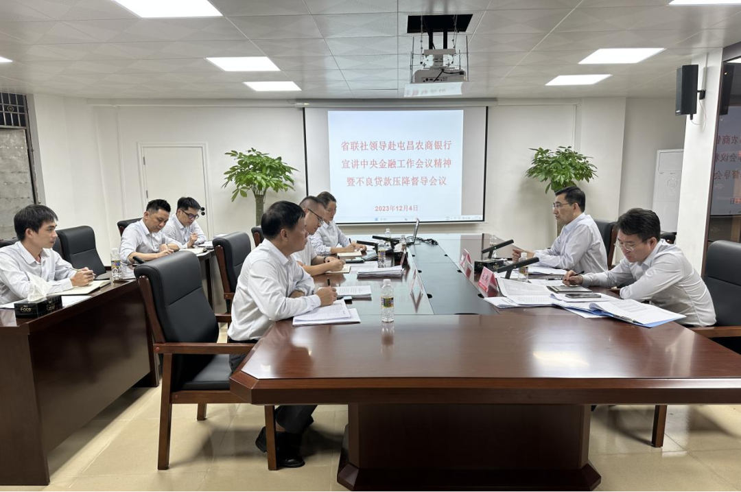 劉國(guó)鑫到屯昌農(nóng)商銀行宣講中央金融工作會(huì)議精神并開(kāi)展督導(dǎo)調(diào)研