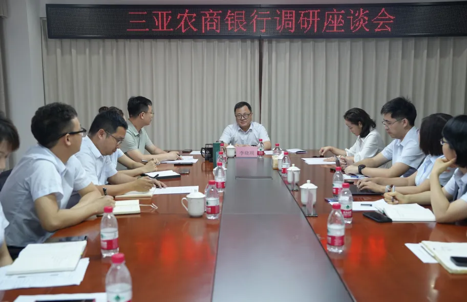 李曉剛到三亞農(nóng)商銀行調(diào)研