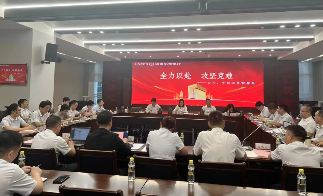 海南農(nóng)商銀行召開(kāi)公司、鄉(xiāng)金業(yè)務(wù)督導(dǎo)會(huì)