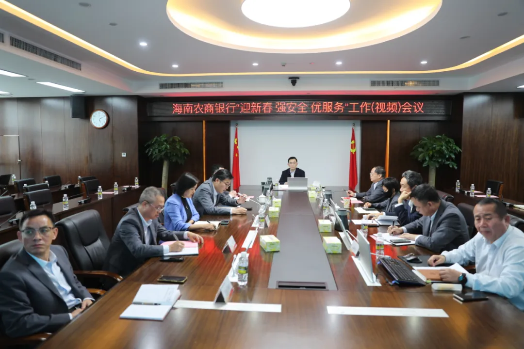 海南農(nóng)商銀行召開“迎新春 強安全 優(yōu)服務(wù)”工作（視頻）會議